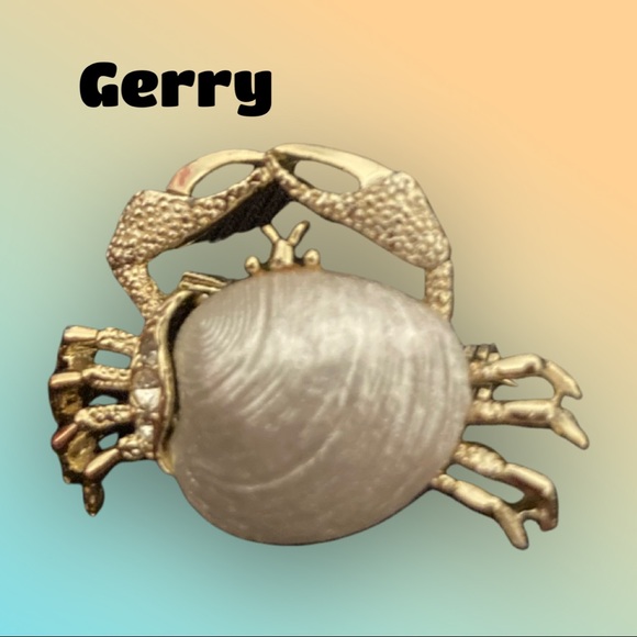 Vintage stamped Gerry crab brooch - Picture 1 of 2